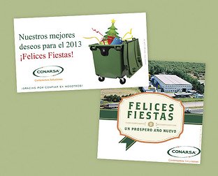  Conarsa: diseño de papelería, folletería, e-flyers, carteles, stands y tarjetas de Navidad.